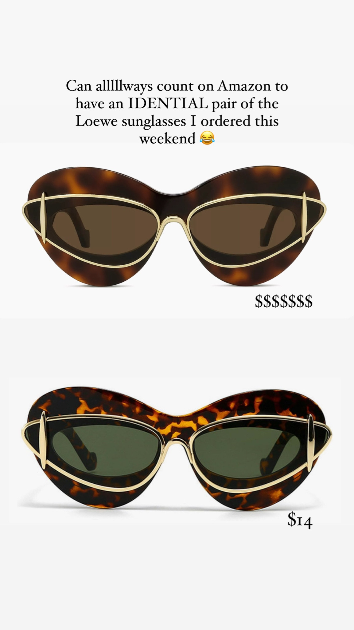 Designer inspired sunglasses from Amazon 🕶️ 



#LTKSeasonal #LTKSwim #LTKStyleTip