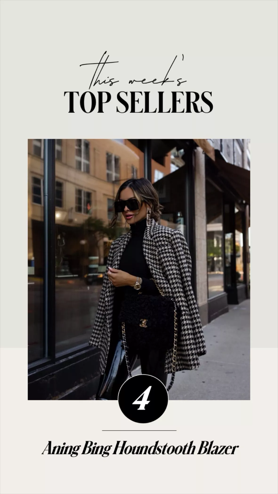Kaia Houndstooth Blazer curated on LTK