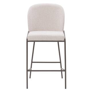 CORLIVING Blakeley 26 in. Light Gray Counter Height Barstool DDW-420-B - The Home Depot | The Home Depot