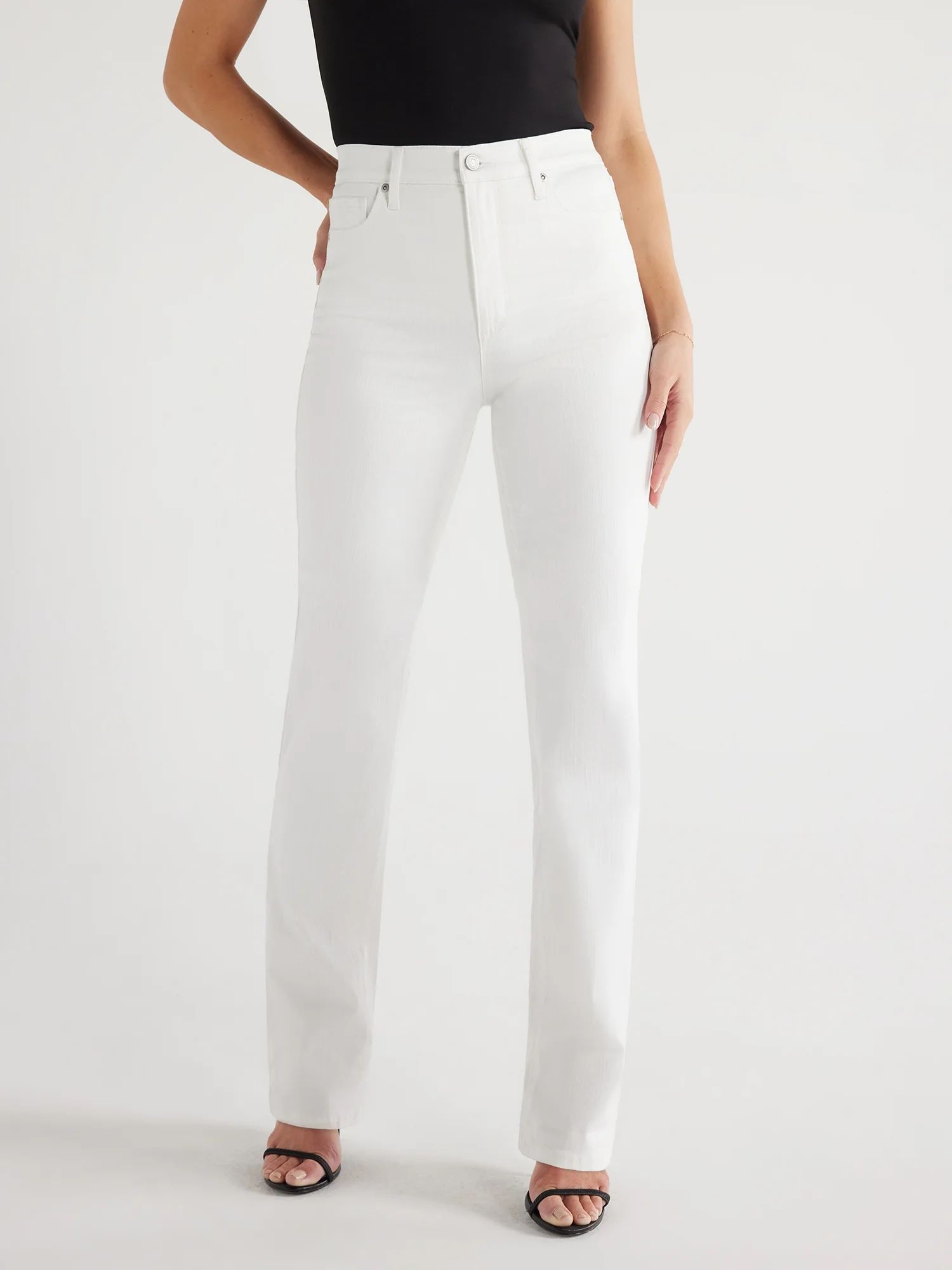 Sofia Jeans Women's Eden Slim Straight Super High-Rise Jeans, 30.5" Inseam, Sizes 0-20 | Walmart (US)