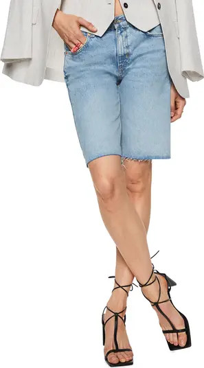 Frayed Denim Bermuda Shorts | Nordstrom