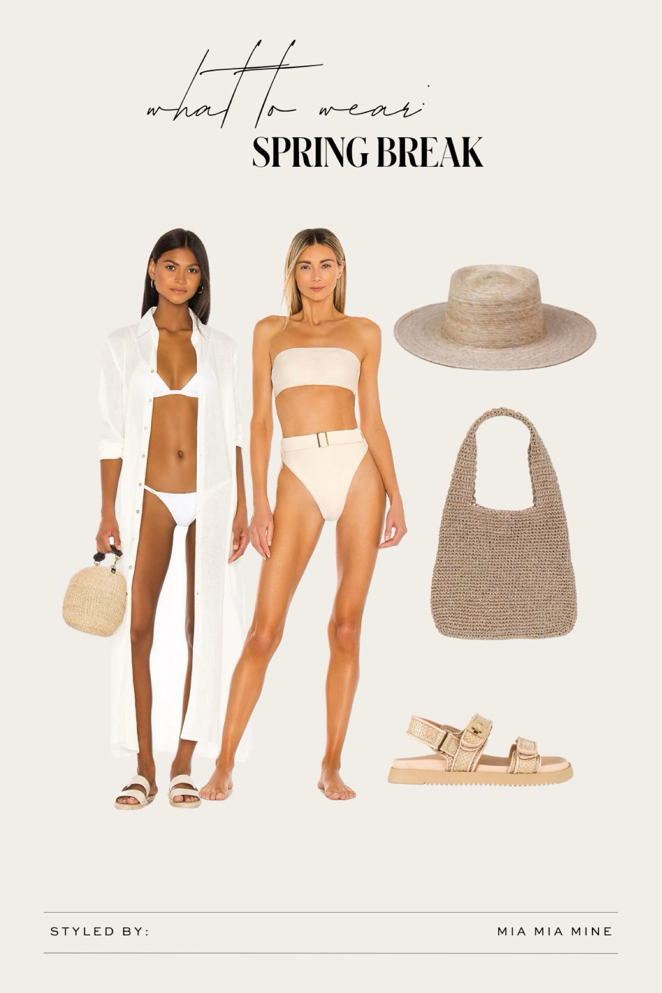 Spring break outfits / vacation outfits
Revolve bikini
Pq swimsuit coverup
Steve Madden raffia sandals 



#LTKfindsunder100 #LTKSeasonal #LTKtravel