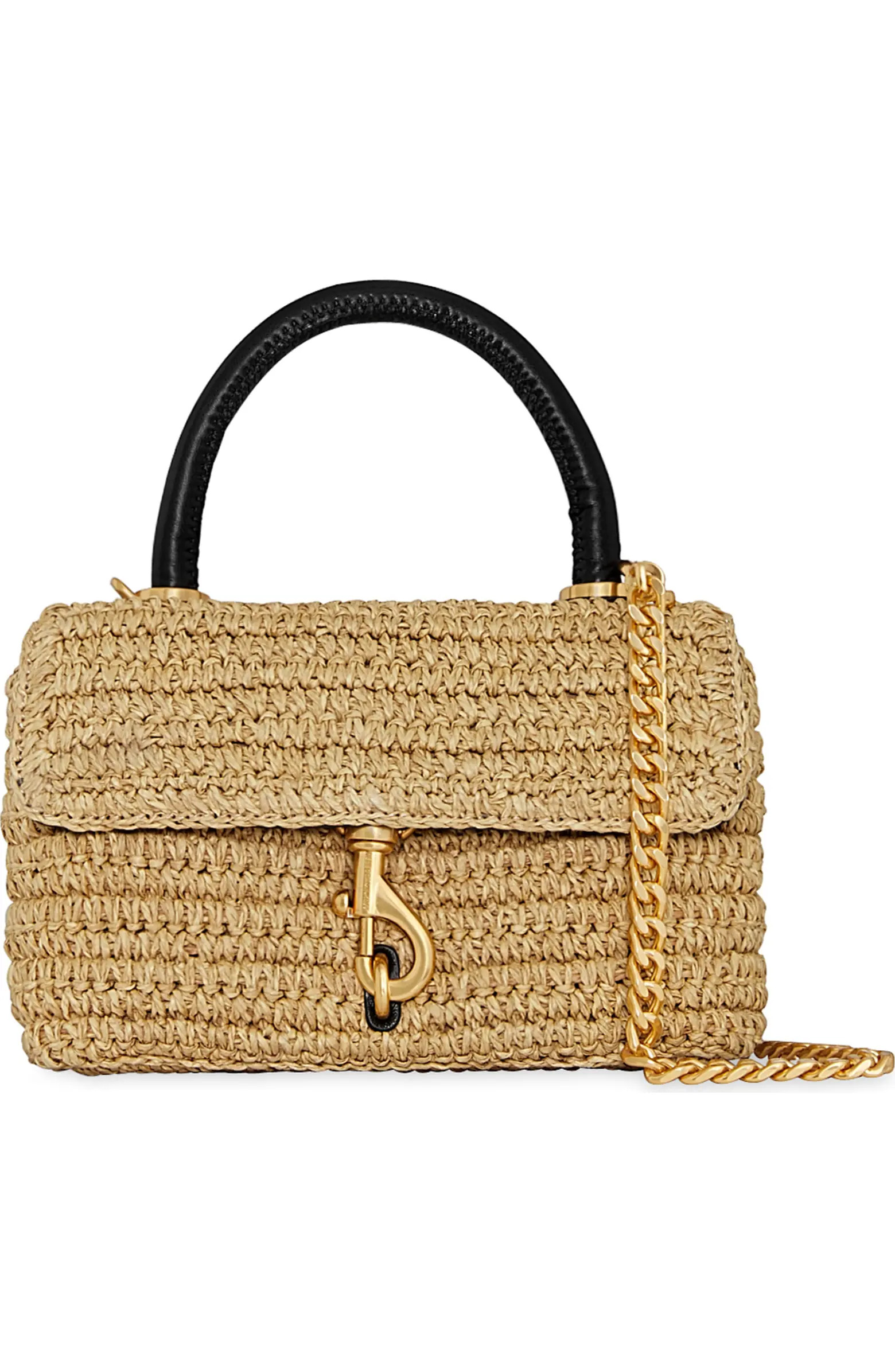Edie Top Handle Straw Satchel Bag | Nordstrom