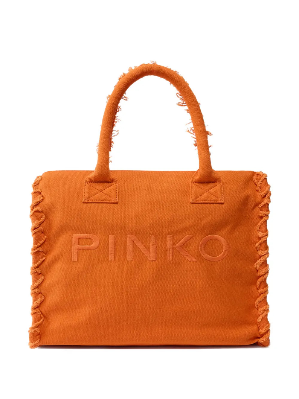 PINKO fringed beach bag - Orange | Farfetch Global