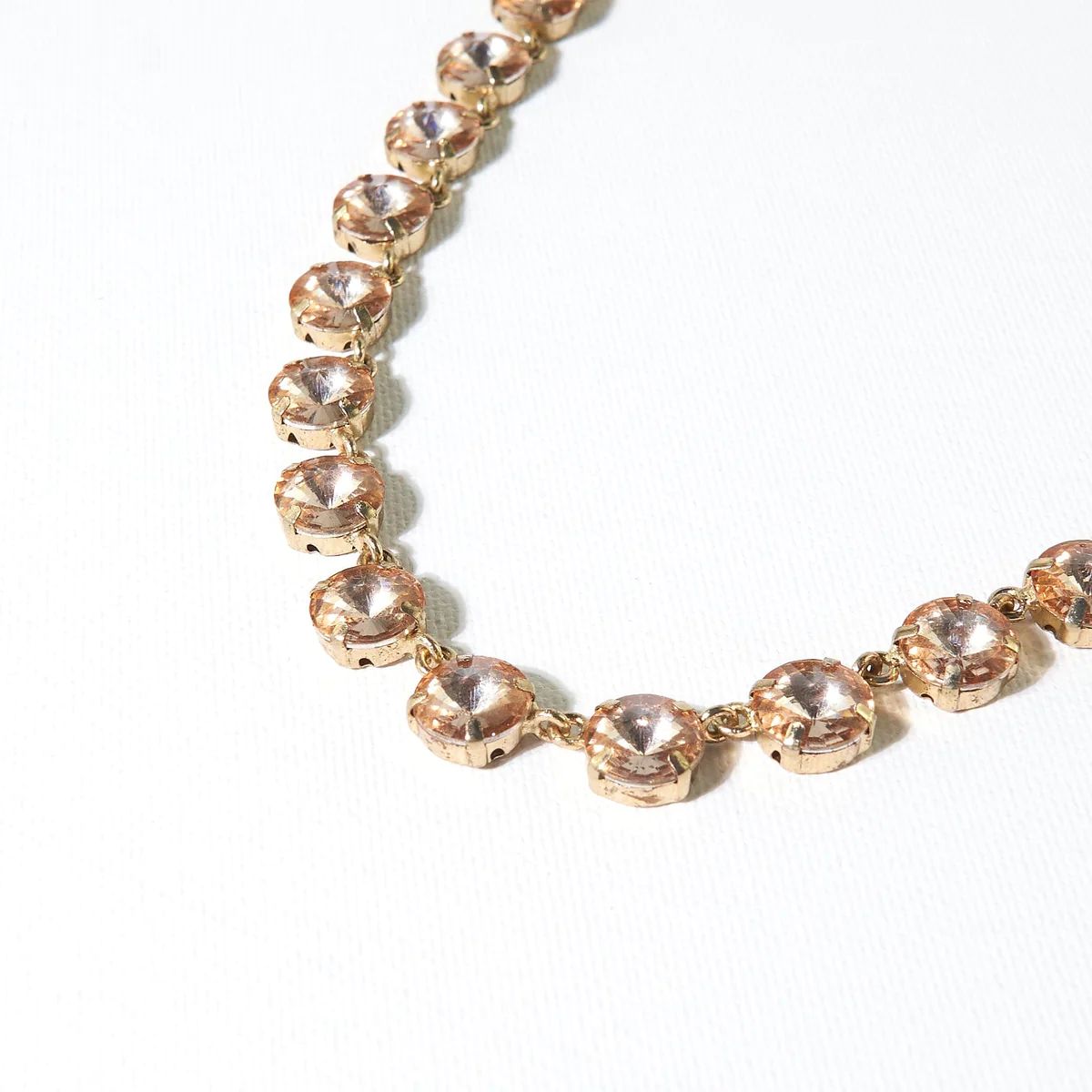 Aurora Medium Round Stone Prism Necklace Gold | INK+ALLOY