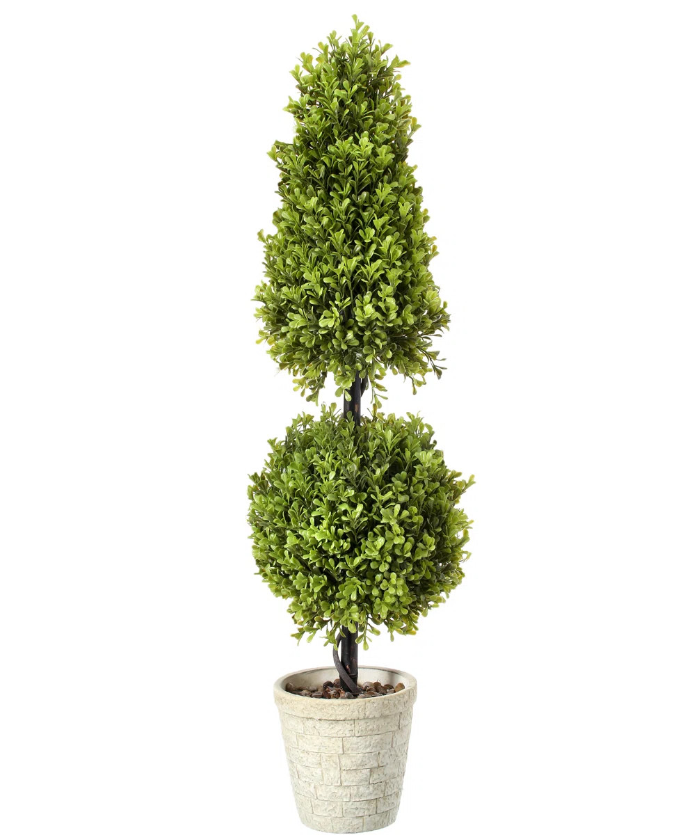 36'' Faux Boxwood Topiary in Planter | Wayfair North America