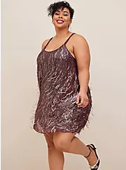 Mini Sequin Fringe Dress | Torrid (US & Canada)