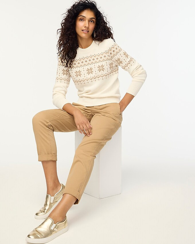Cotton Fair Isle sweater | J.Crew Factory
