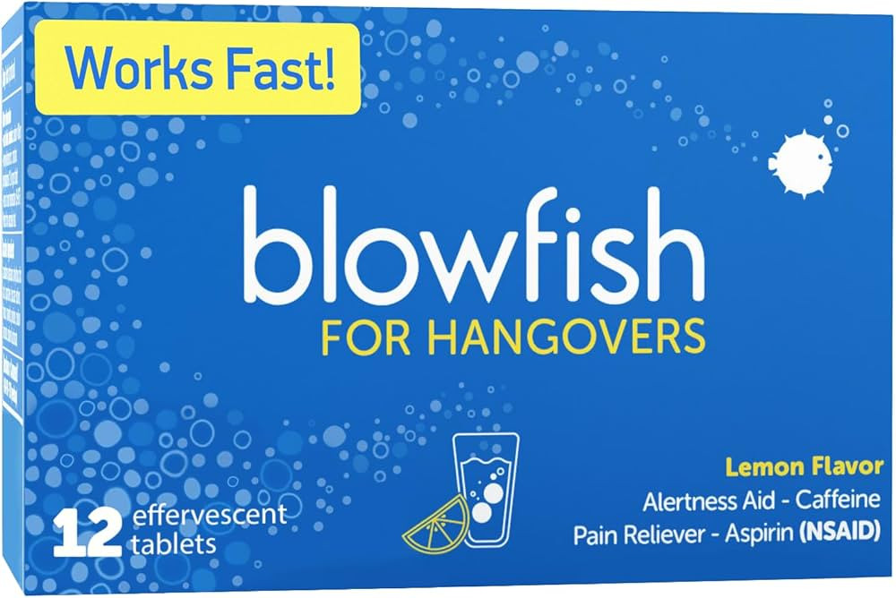 Blowfish for Hangovers – Best Hangover Remedy – FDA-Recognized Formulation – Guaranteed to ... | Amazon (US)