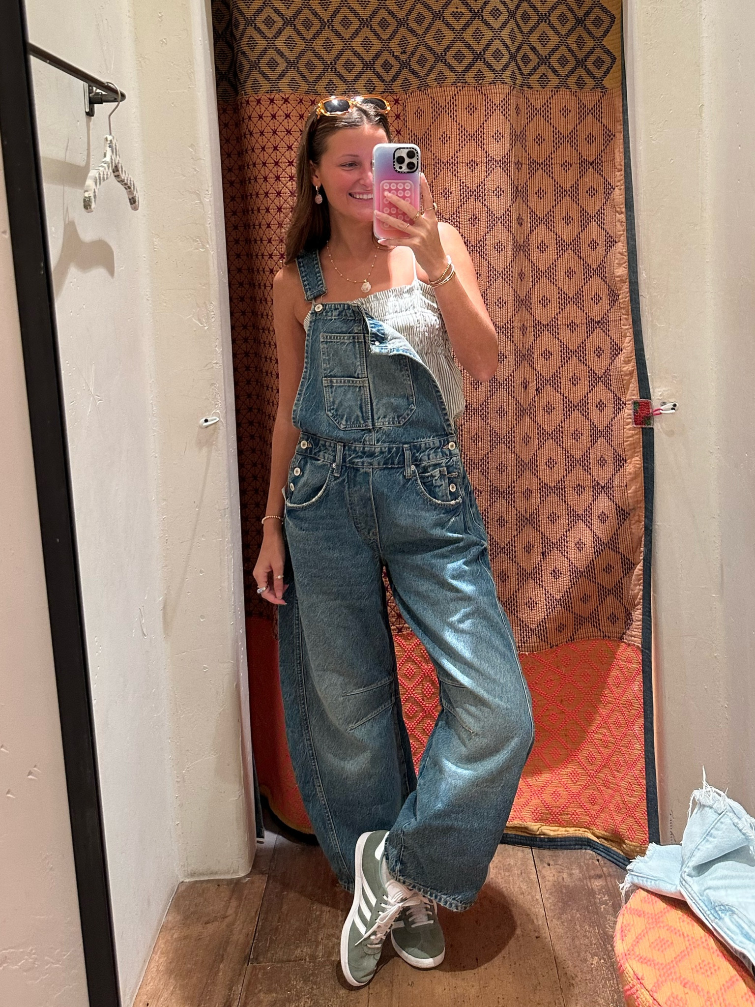 I felt so cute in these!! free people barrel jean overall try on!! I’m wearing a size XS! I think these will be adorable to style for this fall! I think the brown is so cute too! 

#LTKBacktoSchool #LTKSeasonal #LTKStyleTip