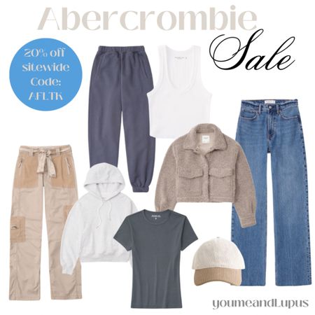 Abercrombie sale. Take 25% off on select items & final day to take 20% off site wide with code: AFLTK.
Comfy style, jeans, sweatshirts, tees, tanks, sweaters, joggers, pants, tops, hoodies, bodysuits, YoumeandLupus, cozy, sale, coats, jackets, bags, purses, hats, cargo pants 

#LTKSeasonal #LTKSale #LTKstyletip