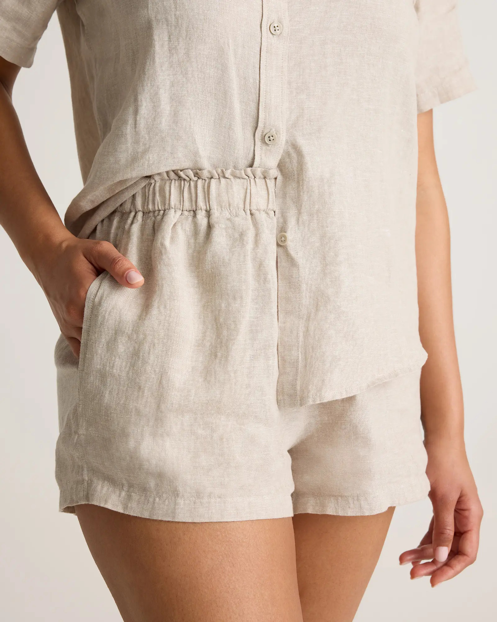 100% European Linen Shorts Pajama Set | Quince