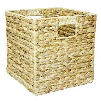 allen + roth 11-in W x 9-in H x 10-in D Natural Water Hyacinth Stackable Bin Lowes.com | Lowe's