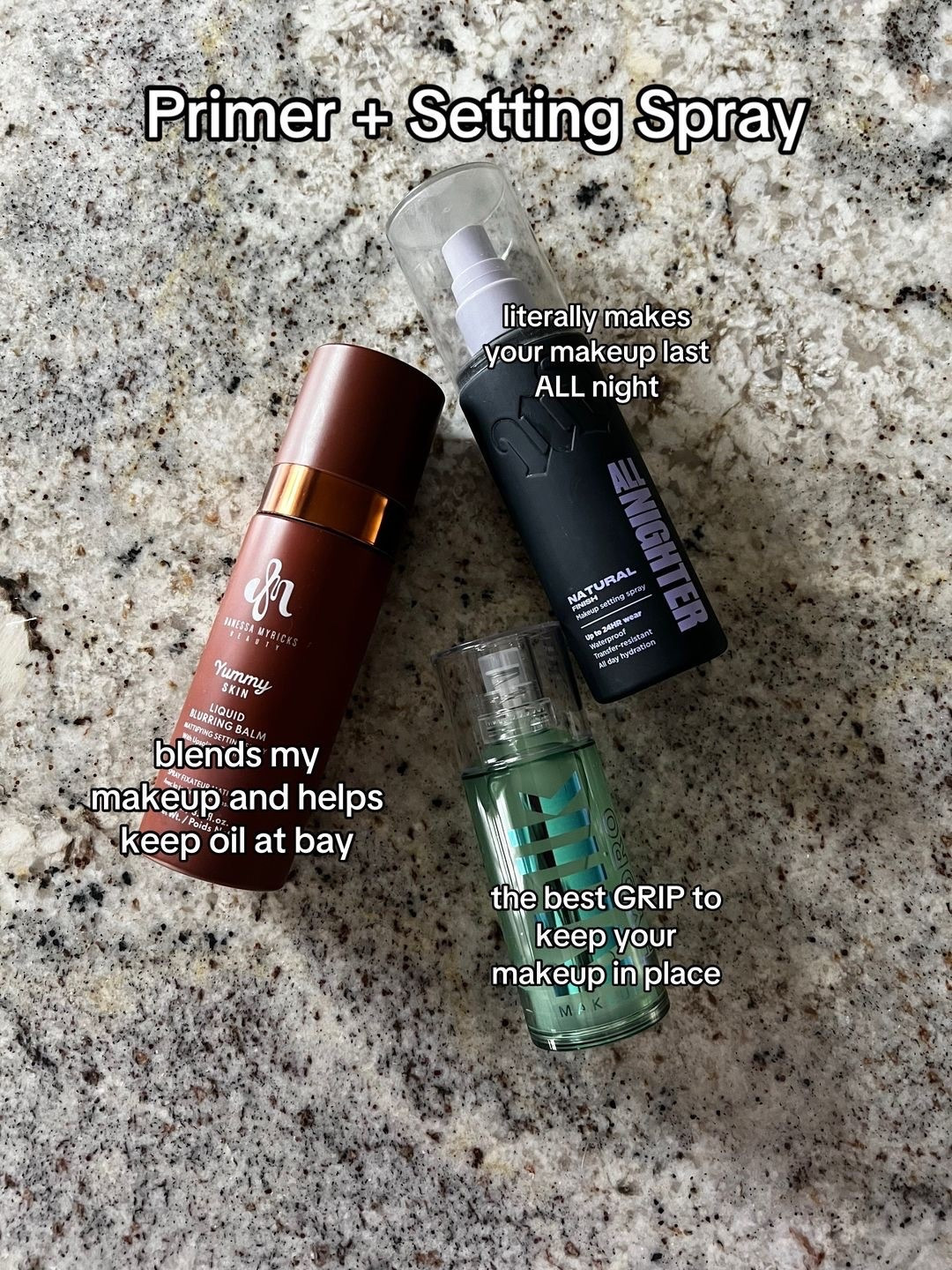 fav primer and setting spray 

#LTKBeauty #LTKgrwm