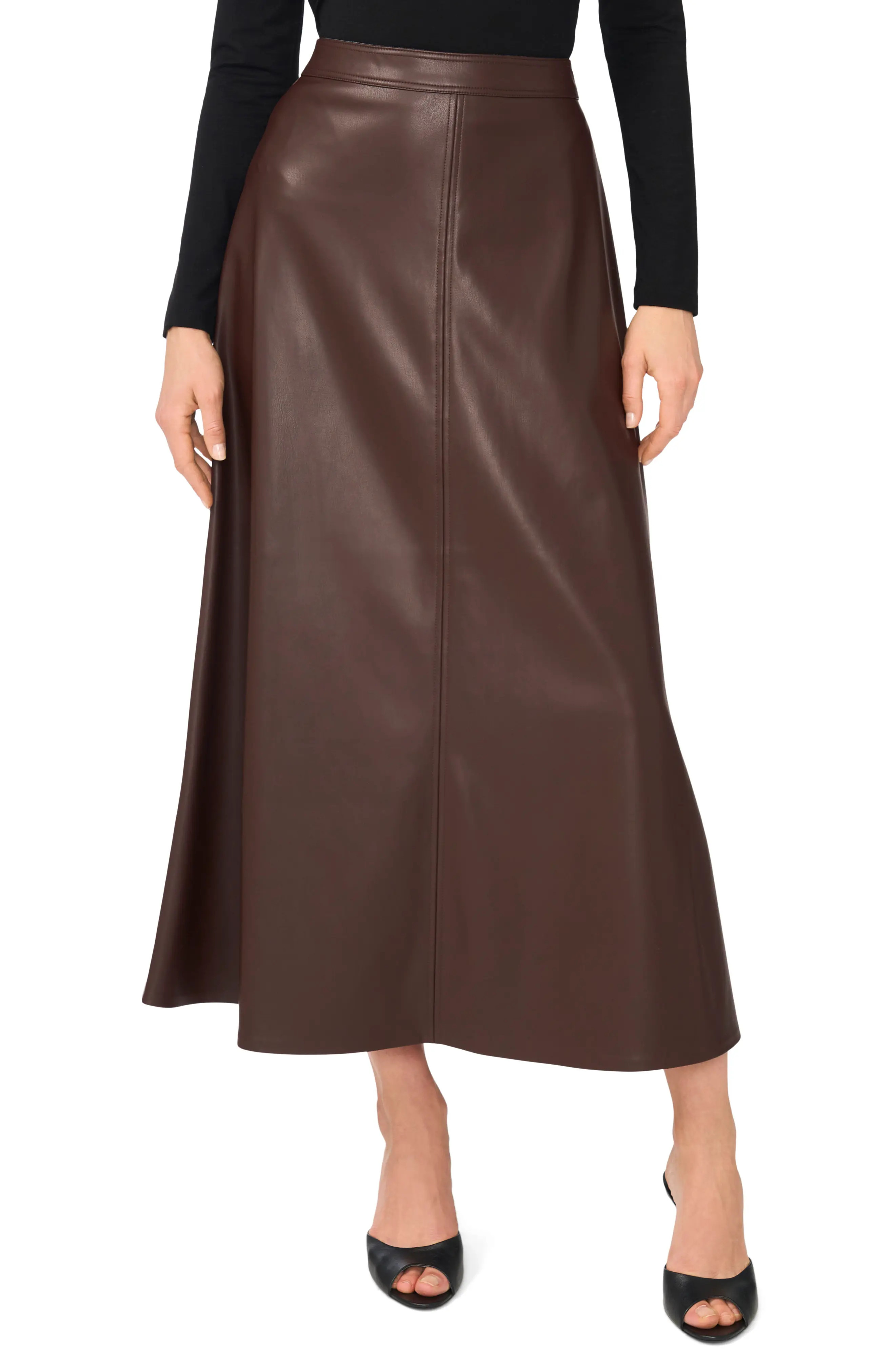 Vince Camuto Faux Leather A-Line Maxi Skirt (Women) | Nordstromrack | Nordstrom Rack