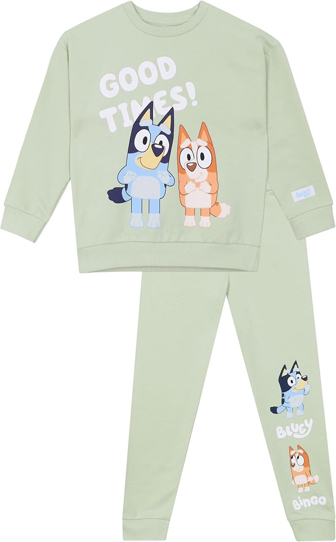 Bluey Sweatshirt And Pants Set | Boys Sweatshirt and Pants Co Ord Set | Ages 2T to 8 | Official M... | Amazon (US)