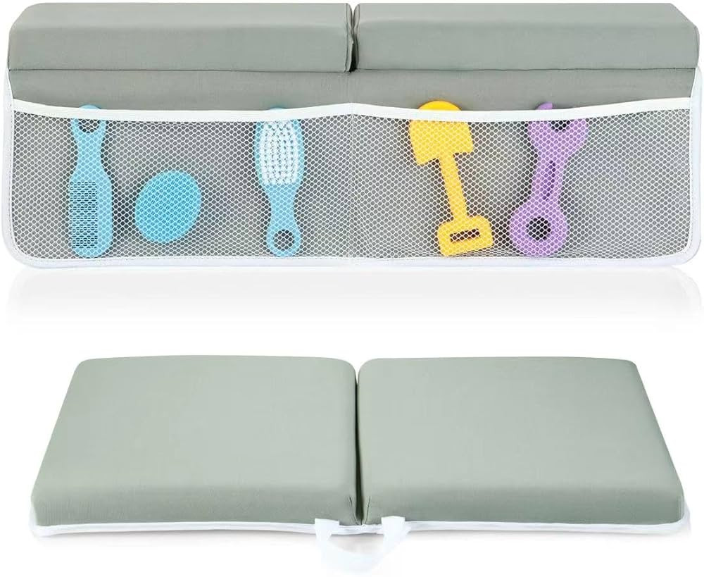PandaEar Baby Bath Kneeler & Elbow Rest Pad, Comfortable Non-Slip Kneeling Mat Cushion with Toy O... | Amazon (US)