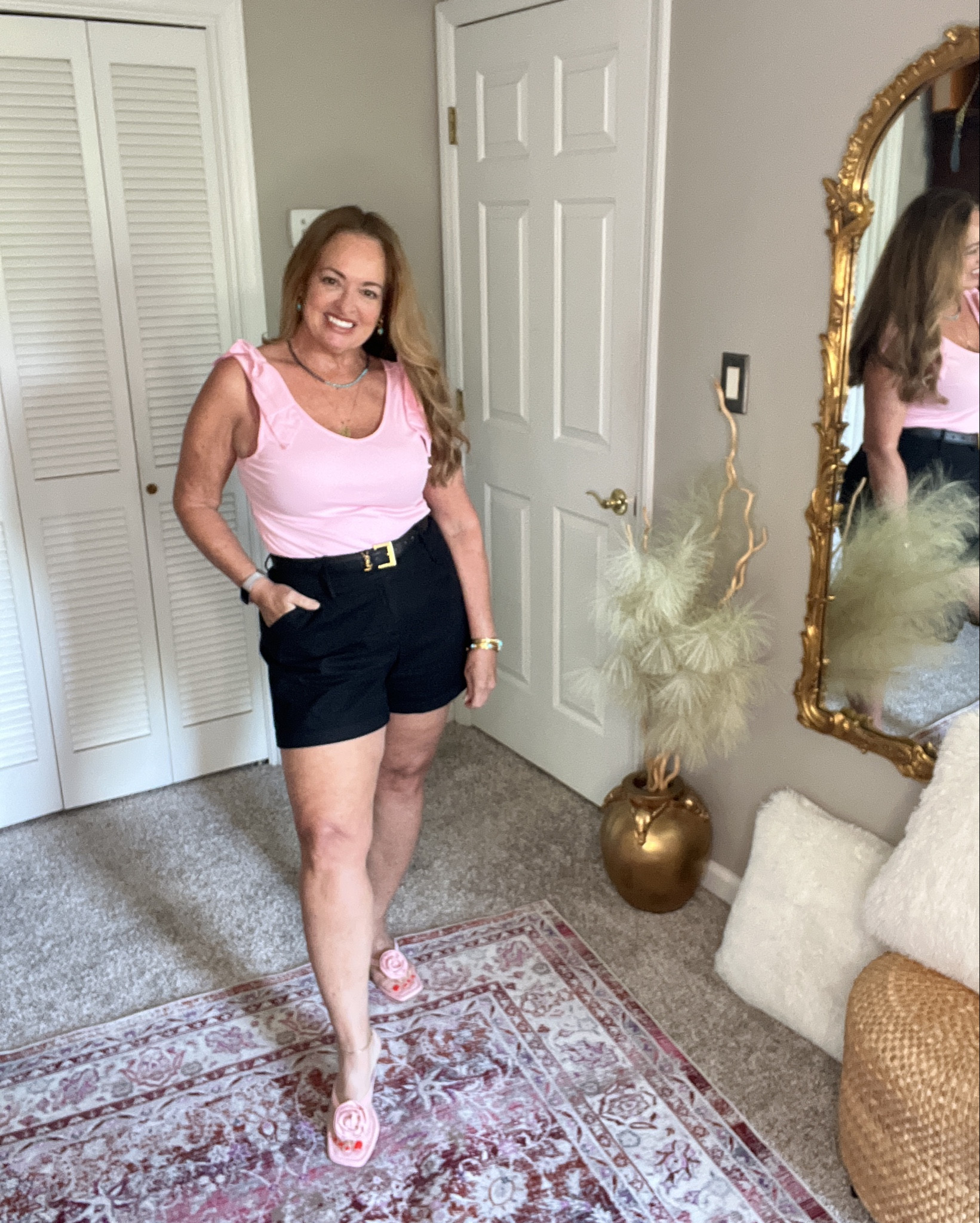 The prettiest tank top with bows on the shoulders! Currently on sale!

#LTKmomlife #LTKgrwm #LTKMothersDay