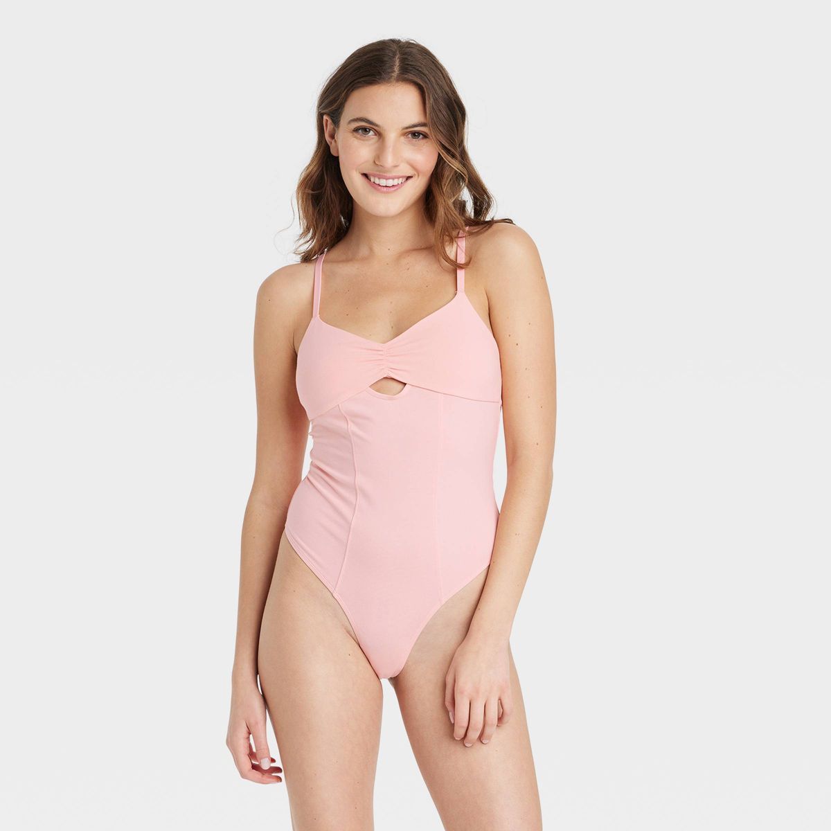 Women's Balletcore Bodysuit - Colsie™ Pink | Target