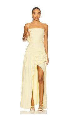 Bec + Bridge Dante Strapless Dress in Ice Yellow from Revolve.com | Revolve Clothing (Global)