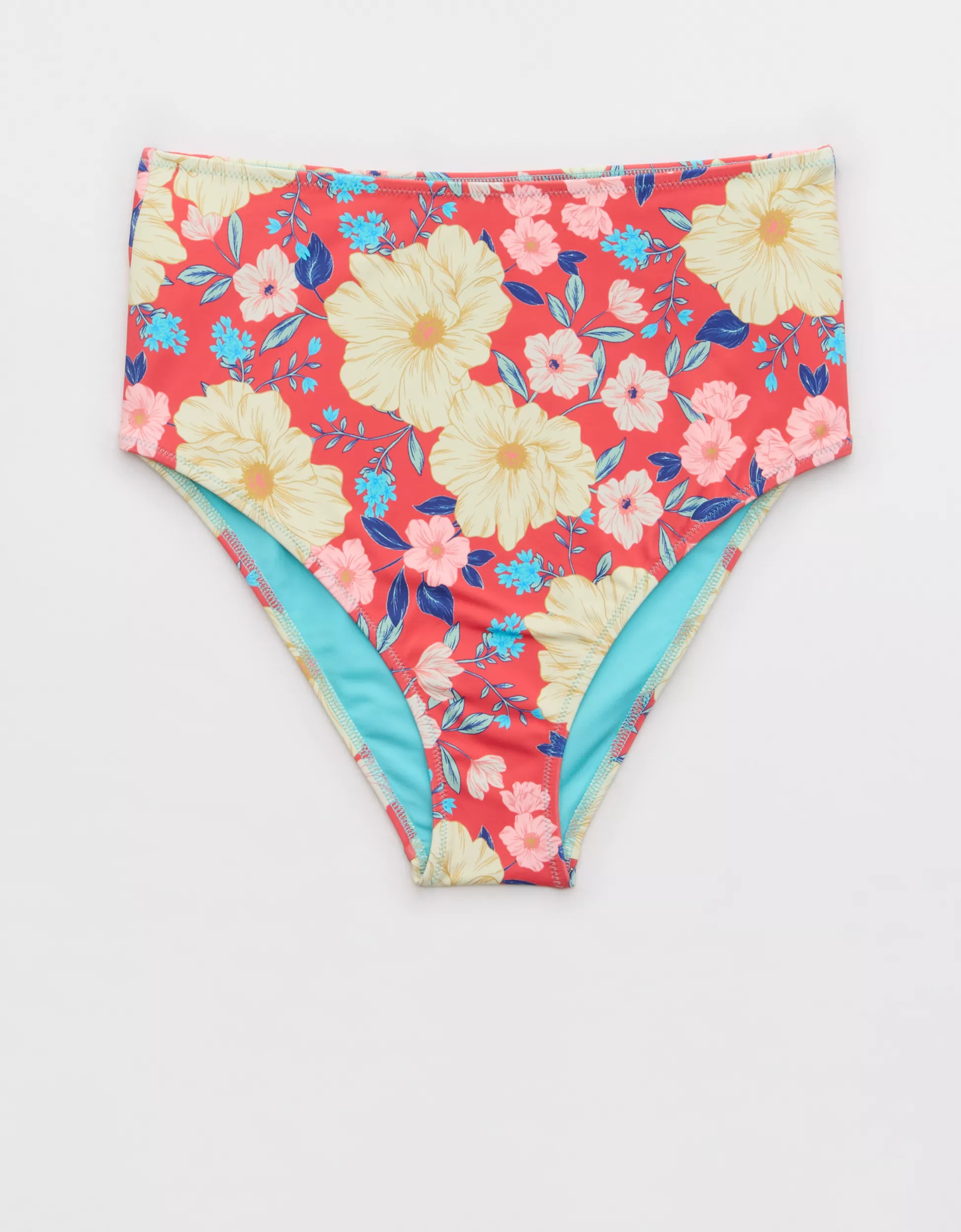 Aerie High Waisted Cheeky Bikini Bottom | Aerie