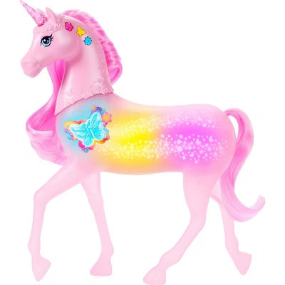 Barbie Sparkle Lights Toy Unicorn with 20 Interactive Combos of Lights, Sounds & Music | Target