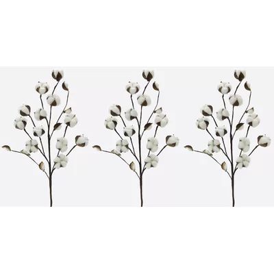 Faux Cotton Stems | Wayfair North America