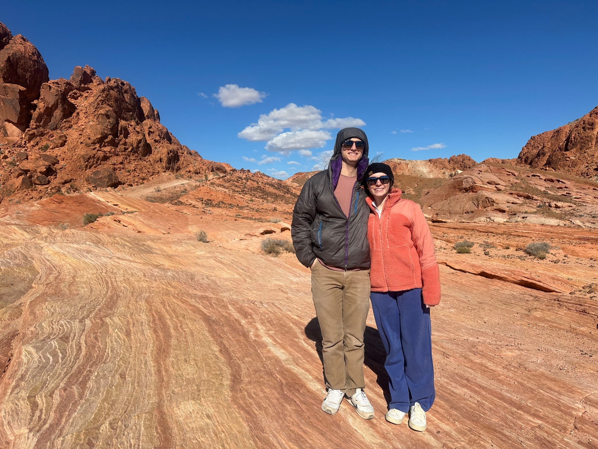 Layered in some of my favorite warm clothing items for a hike outside of Las Vegas! 

I’m wearing a size 6 in the pants form lululemon with a layer underneath. 

Vejas shoes size 8.5, my regular size! @lululemon 

#LTKActive #LTKootd