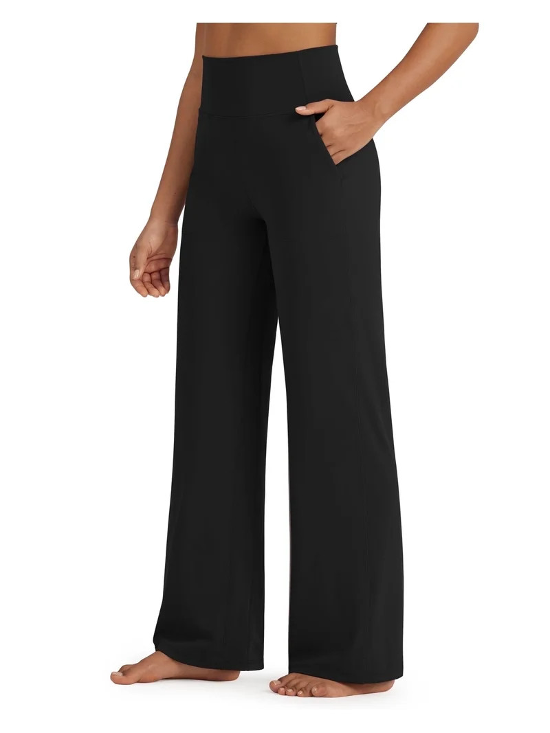 G4Free BareFeel Yoga Pants Women Wide Leg Pants with Pockets High Waisted Dress Pants Comfy Sweat... | Walmart (US)