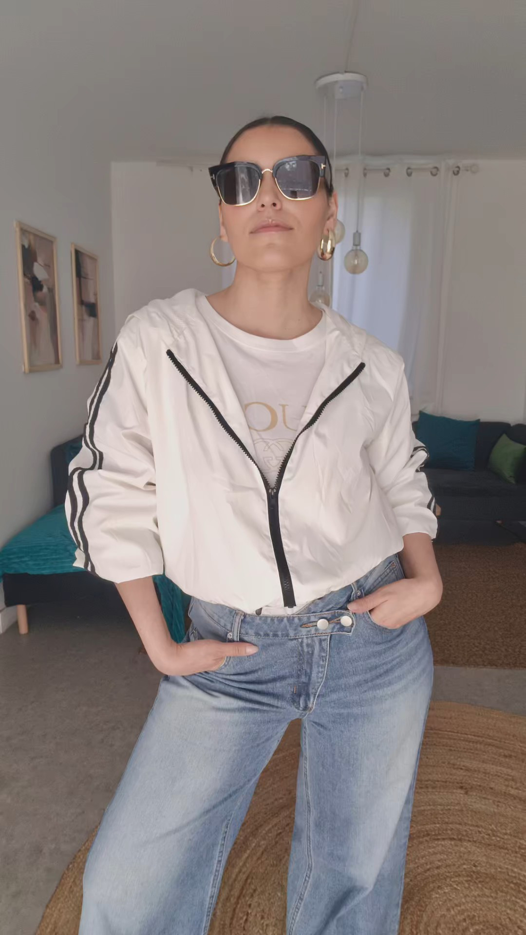 Effortless casual everyday outfit 🤍Simple pieces styled in a clean and modern way for an easy but put together look ✨A light jacket + straight leg jeans = the perfect everyday comboDetails:• Lightweight zip jacket• Basic tee• Straight leg jeans• White sneakers• Minimal accessoriesPerfect to keep a relaxed look while still looking polished ✨Perfect for: running errands, casual days, everyday outfit#LTKStyle #LTKOutfit #LTKFinds #CasualStyle #EverydayOutfit #EffortlessStyle #StreetStyle #MinimalStyle #LTKSeasonal

