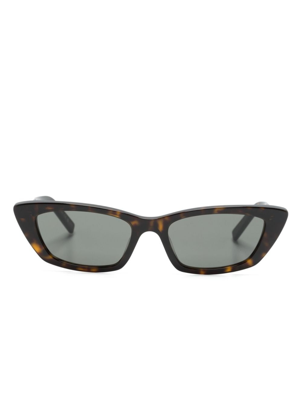 Saint Laurent Eyewear cat-eye frame sunglasses - Brown | Farfetch Global