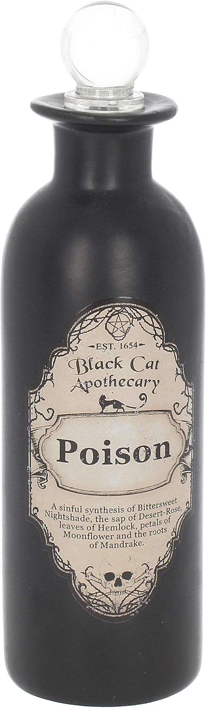 Nemesis Now Poison Potion Bottle 20cm Black | Amazon (US)
