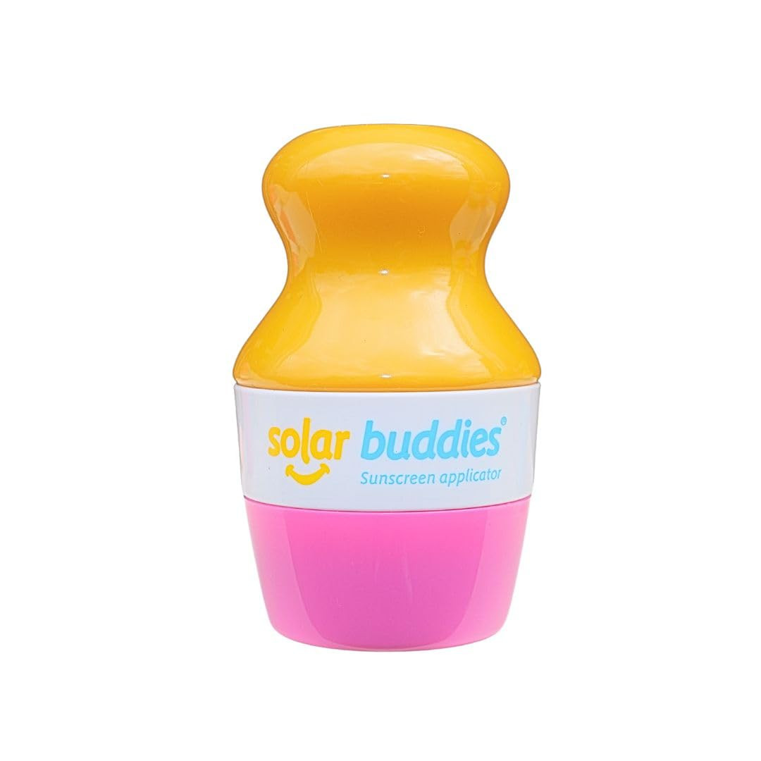 Solar Buddies Sunscreen Applicator - Single Pink - BPA-Free Refillable Roll on Sponge Sunscreen, ... | Amazon (US)