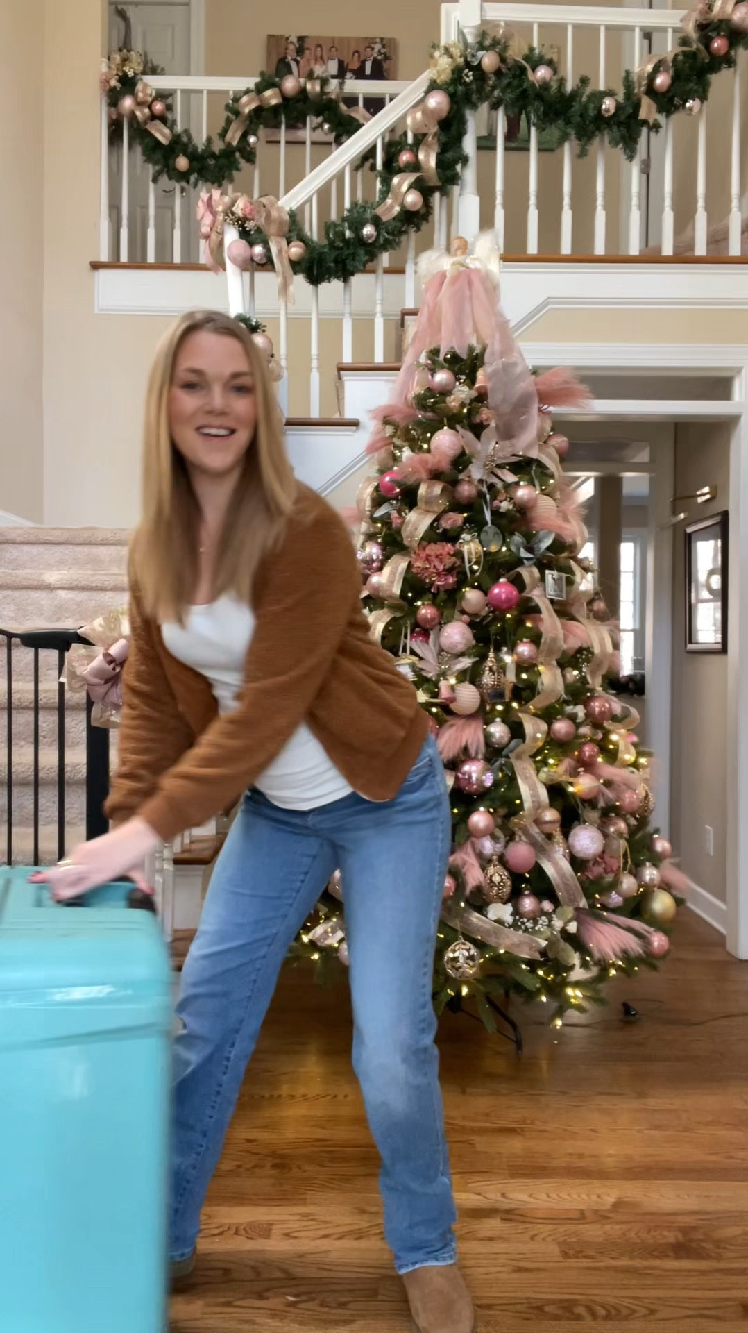 Maternity travel outfit. Comfort is key. Maternity jeans. Brown jacket. Uggs. Compression socks. Bump style. Maternity. 


#LTKTravel #LTKBump #LTKCyberWeek