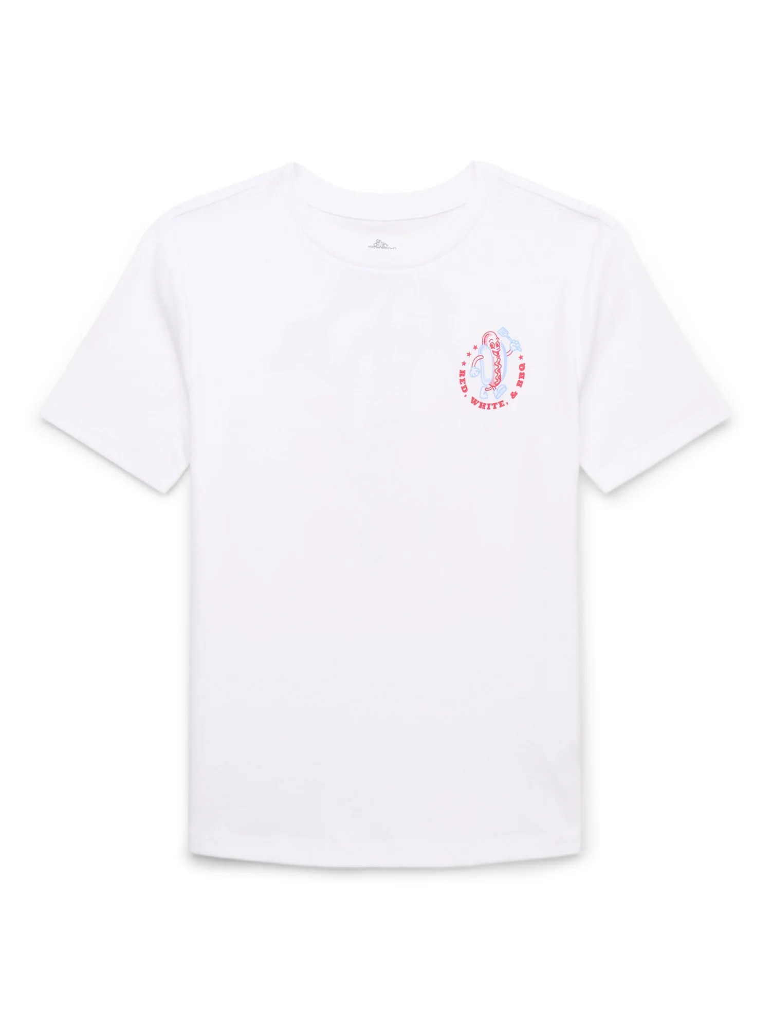 Way to Celebrate Boys Short Sleeve Americana T-Shirt, Sizes 4-18 & Husky | Walmart (US)