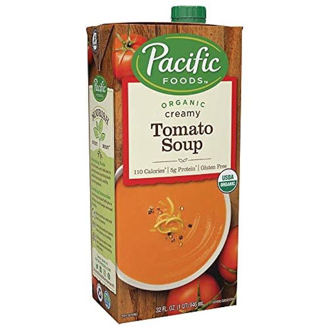 Pacific Foods Organic Creamy Tomato Soup, 32oz | Amazon (US)