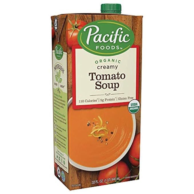 Pacific Foods Organic Creamy Tomato Soup, 32oz | Amazon (US)