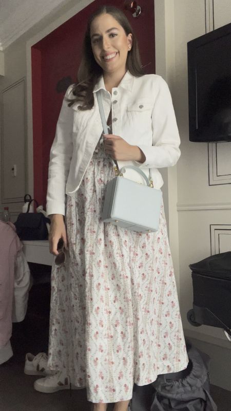 Nap dress, midi dress, white denim jacket, white jean jacket, what to wear in paris in the summer, hill house, smocked dress, hill house home, nap dress nation, midi dress, hill house sale

#LTKSeasonal #LTKeurope #LTKtravel