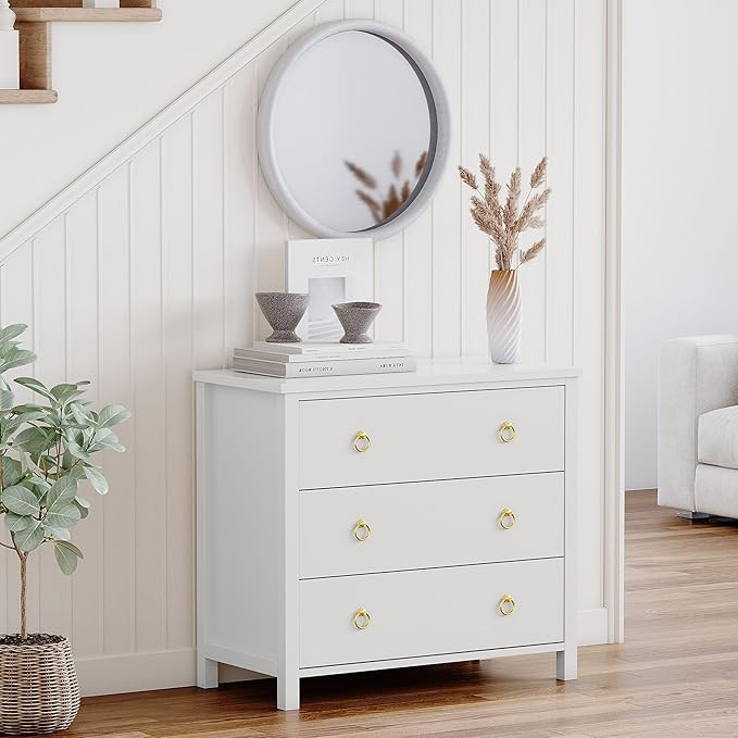 GarveeHome Dresser for Bedroom Chest of Dressers 29" Tall Dresser for Closet with 3 Drawers Night... | Amazon (US)
