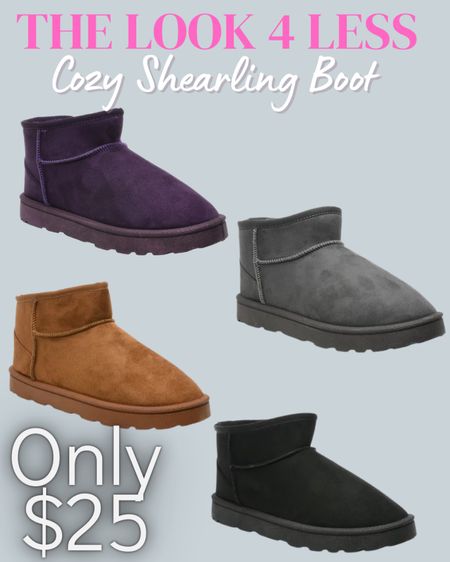 A great Look for Less for the Ugg Ultra Mini Boots! These Portland Boot Company Cozy Shearling Boots are on sale for just $25 (regular $45)! 

#LTKunder50 #LTKsalealert #LTKshoecrush