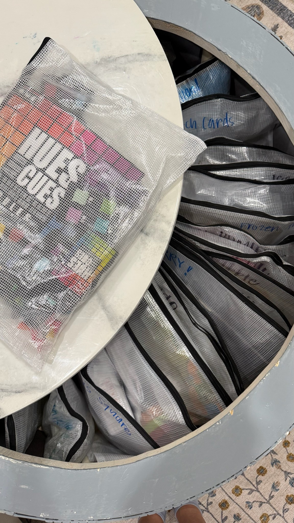 We’re organizing the house right now and one thing that really needed it was our game table. These mesh bags help keep everything together while saving space. Perfect for organizing your kid’s games and crafts. 


#organizationtips 

#LTKmomlife #LTKKids