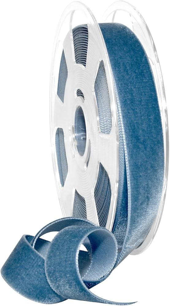 Morex Ribbon Velvet Ribbon Nylvalour, 7/8" x 11 Yd, Williamsburg Bl (01225/10-536) | Amazon (US)