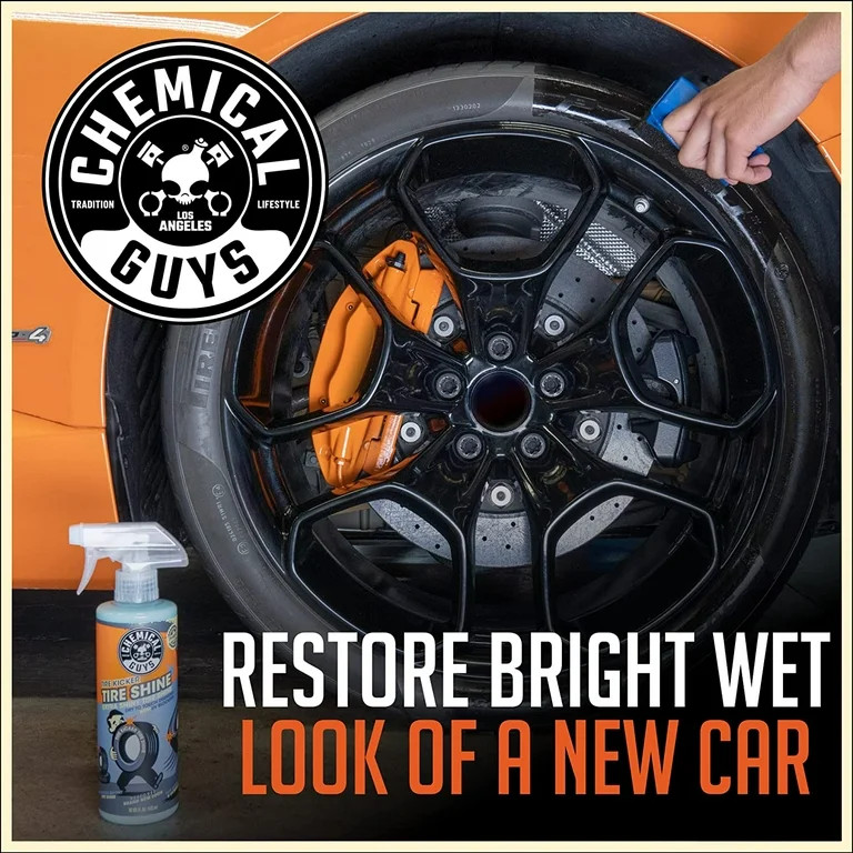Chemical Guys TVD11316 Tire Kicker Sprayable Extra Glossy Tire Shine (Works on Rubber, Vinyl & Pl... | Walmart (US)