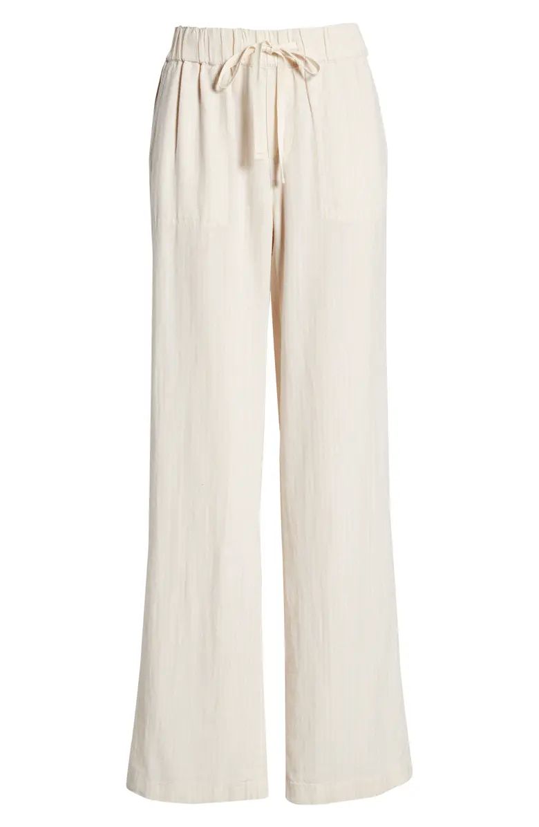 Stripe Linen Blend Pants | Nordstrom