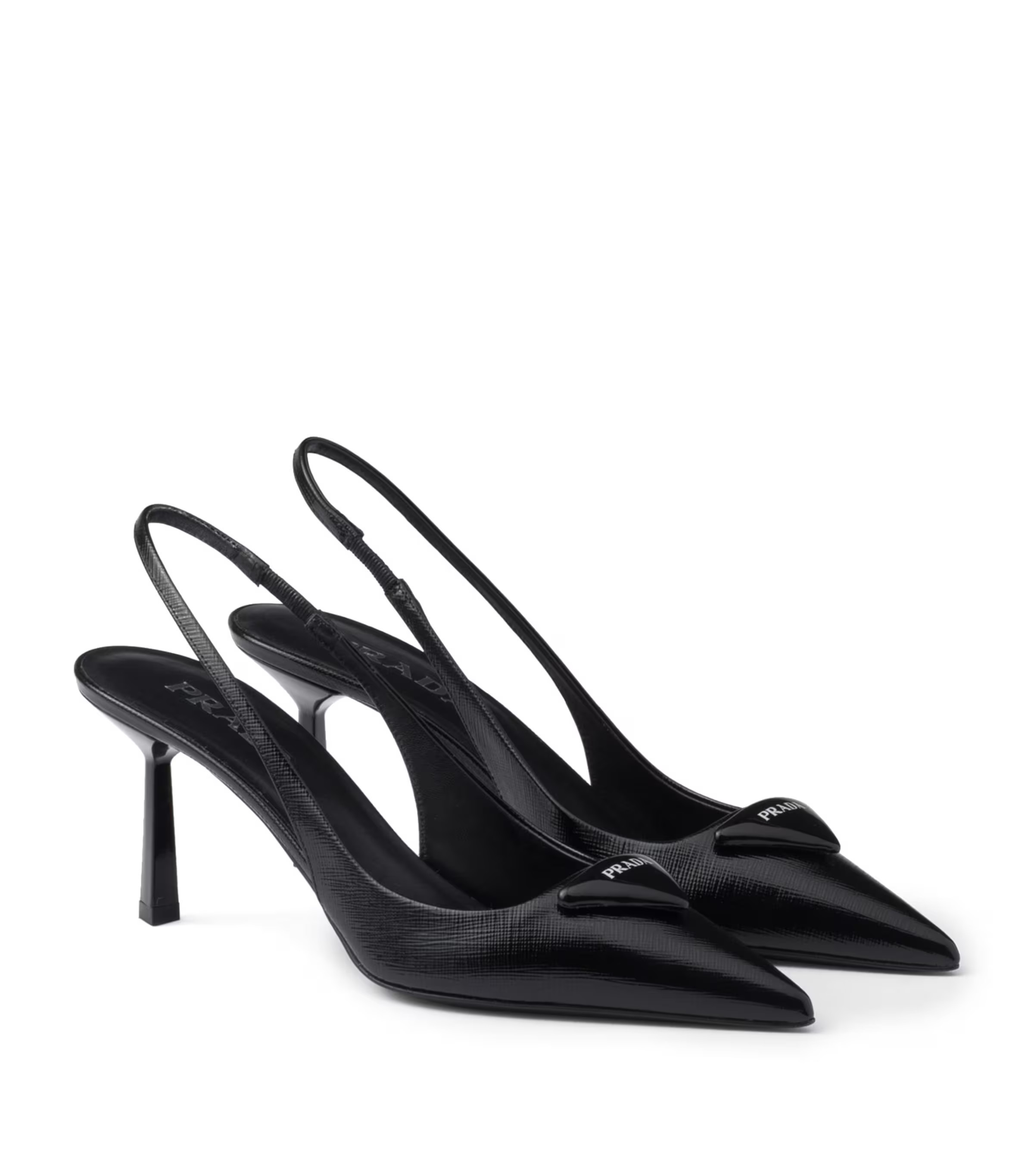 Prada Saffiano Leather Slingback Pumps 75 | Harrods