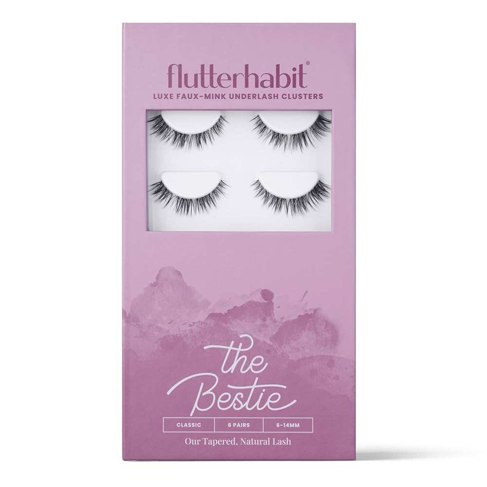 FlutterHabit Bestie Lash Clusters for Women, Salon Quality At Home Eyelashes Extension Kit, 6 Las... | Amazon (US)
