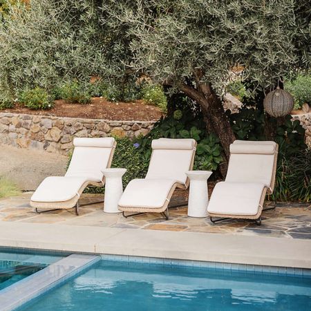 Do you love lounging by your pool as much as we do? Do it in style with these chaise lounges. 

#LTKhome #LTKSeasonal #LTKover40