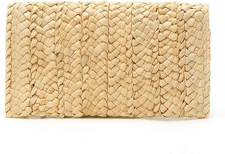 Women's Hand Wrist Straw Clutch Bag Bohemian Summer Beach Sea Purse and Handbag | Amazon (US)