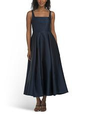 Sleeveless Mikado Tea Length Dress | TJ Maxx