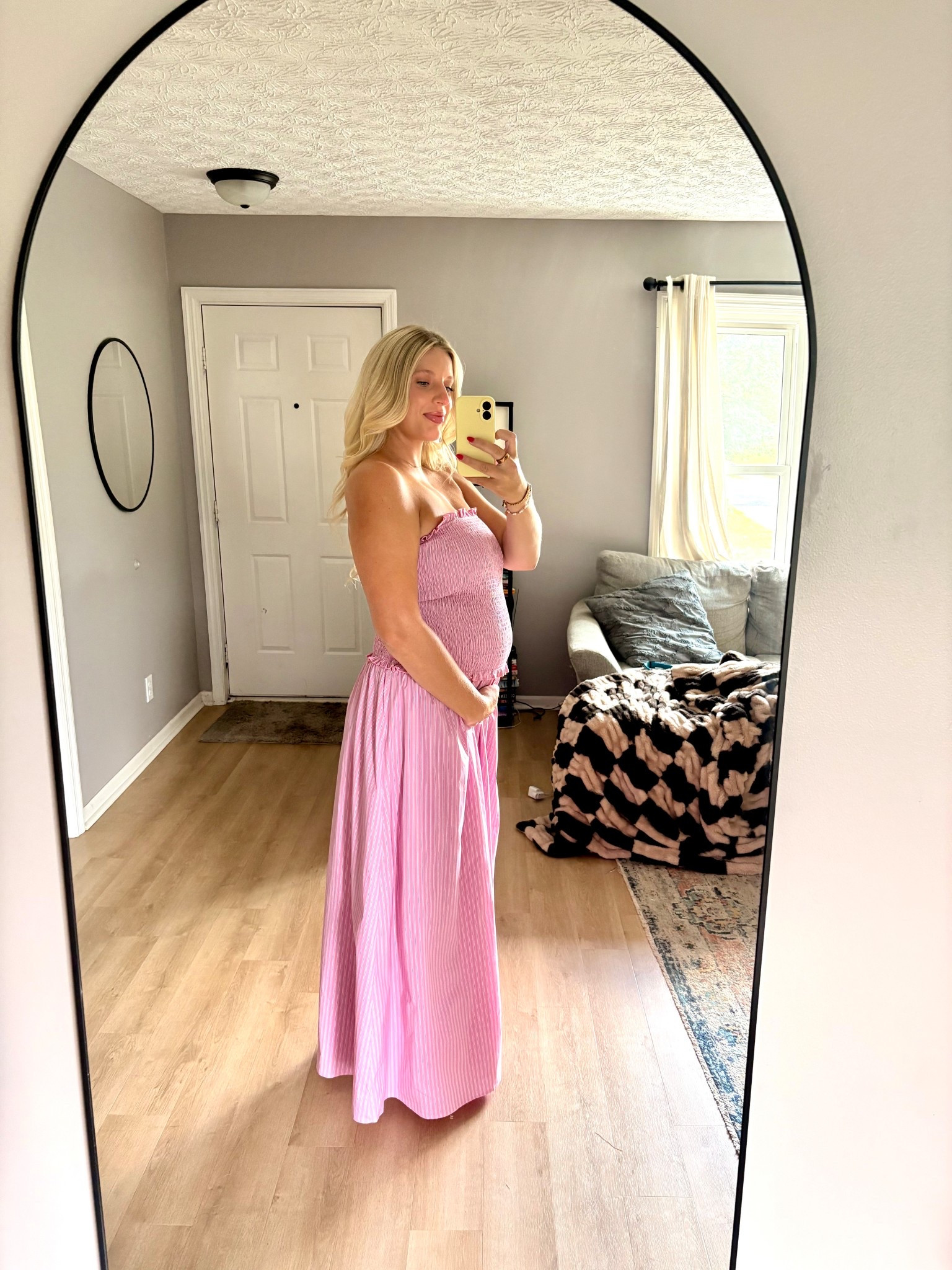 Cutest bump friendly dress 
#maternity #pregnant #pregnancy

#LTKBump #LTKBaby #LTKWedding